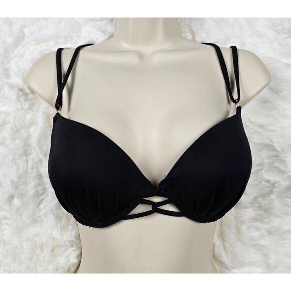 Shade & Shore Black Underwired Bikini Top 34C - Picture 1 of 3